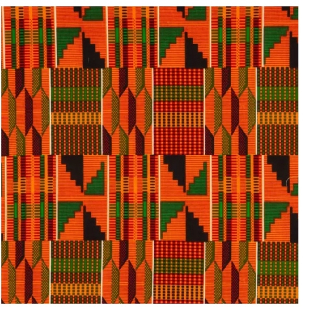 New Cotton Apron  Geometric Patterned Fabric Adult sz Hand Crafted